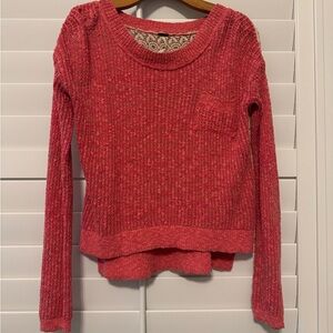 Cozy Pink Knit Sweater